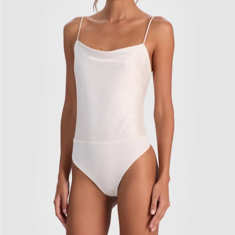 Alice + Olivia Harmon Bodysuit, White, XS, new